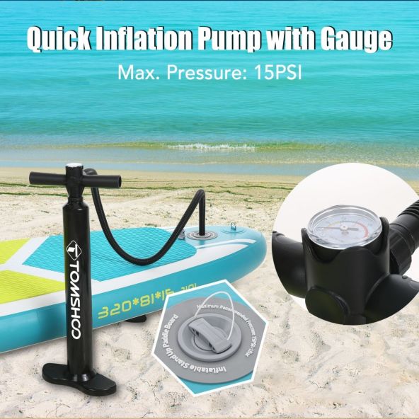 Libertatea pe apă cu placa gonflabilă TOMSHOO; Acum la o reducere de 67%!