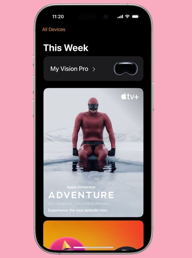 Aplicația Vision Pro: mai mult control de pe iPhone
