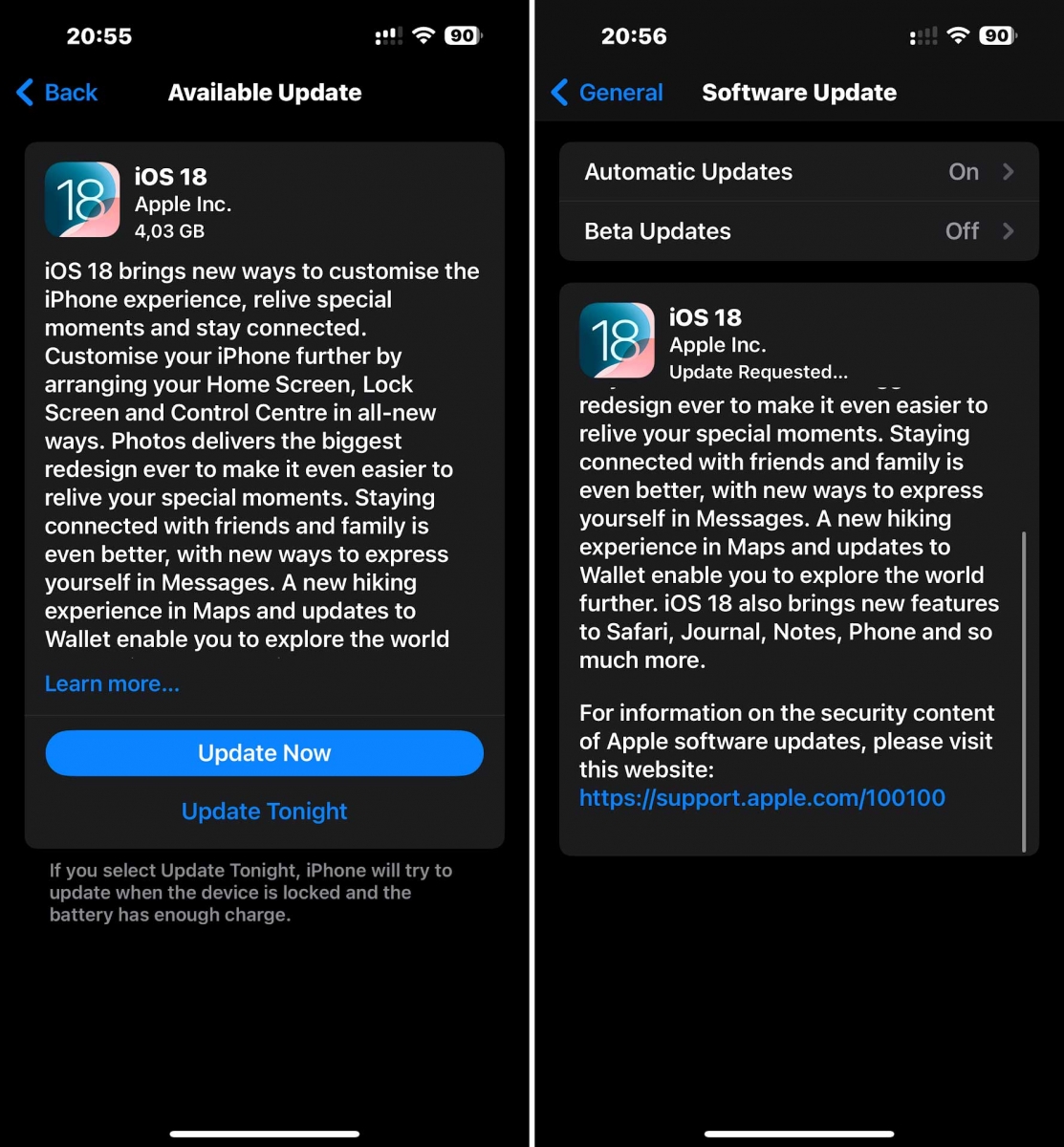 Astăzi, 16 septembrie, Apple a lansat oficial iOS 18