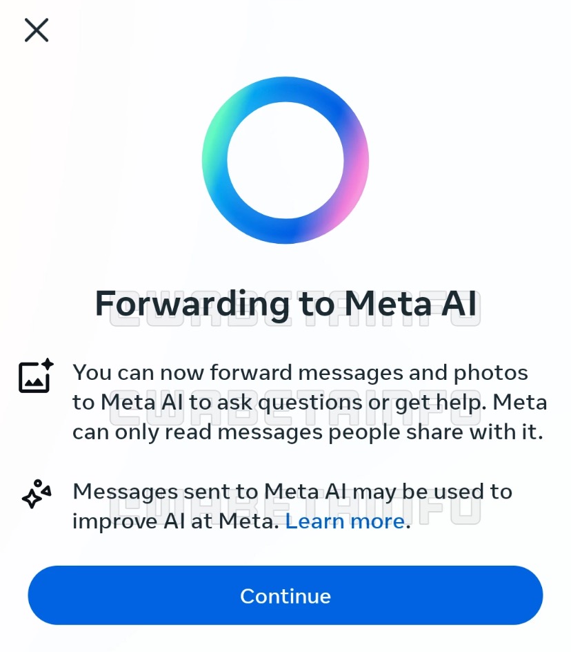 WhatsApp testează trimiterea directă a mesajelor și fișierelor media către Meta AI; funcția e activă pentru unii utilizatori beta pe Android