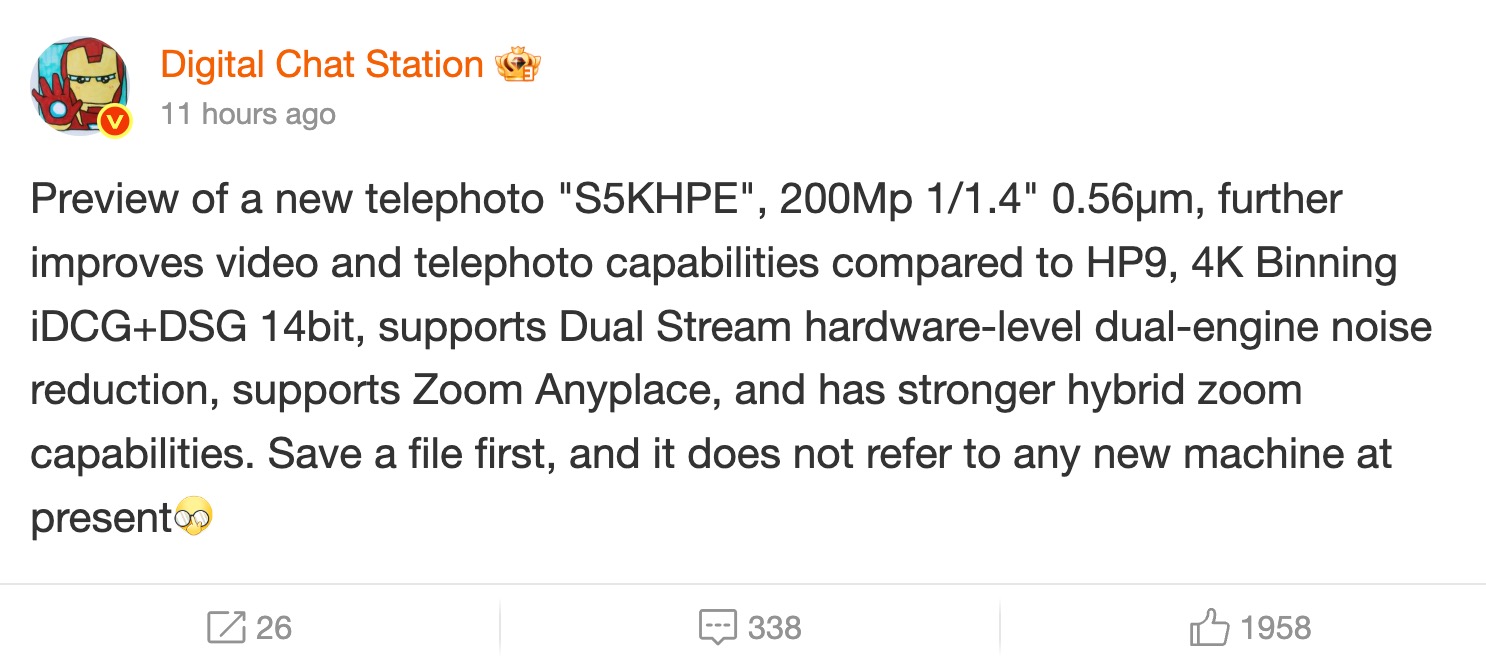 Samsung lansează un nou senzor telefoto de 200 MP; zoom optic mai clar și procesare avansată pentru camerele de telefon