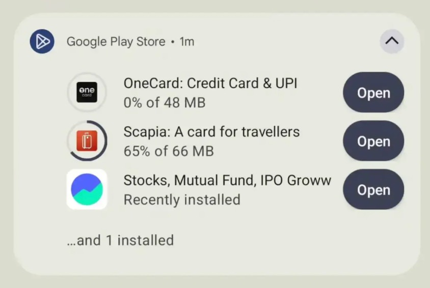 Notificările de descărcare din Play Store se schimbă; Google înlocuiește mesajele vechi cu informații utile