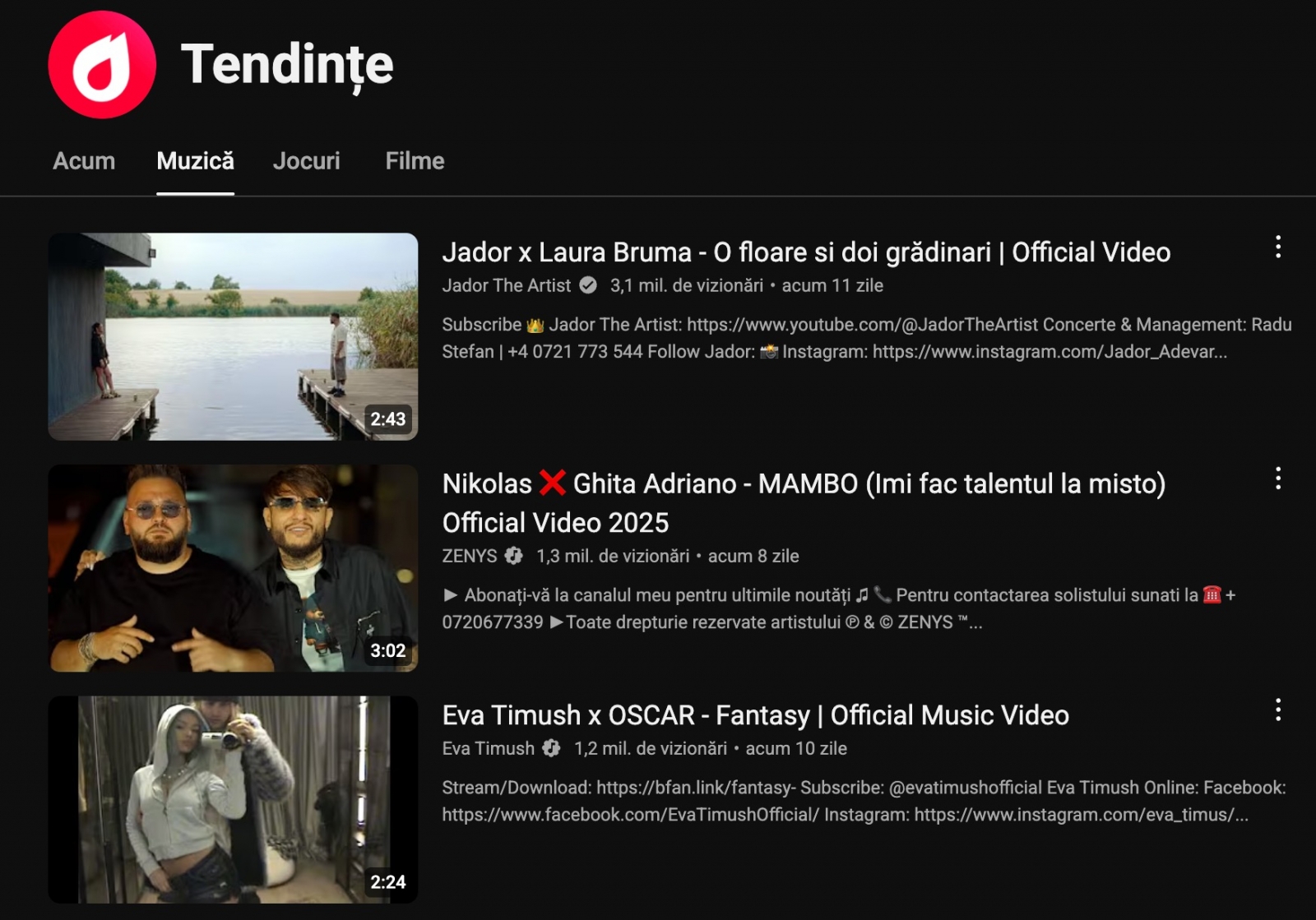YouTube scoate Trending pe 21 iulie; manele, trap și pop vor apărea doar în topuri tematice din Charts