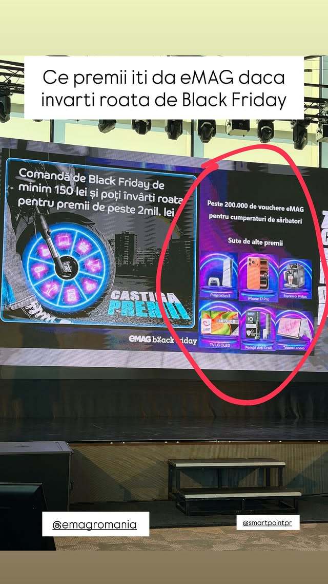 Da, vom avea PS5 şi iPhone-uri de Black Friday 2025 la eMAG!
