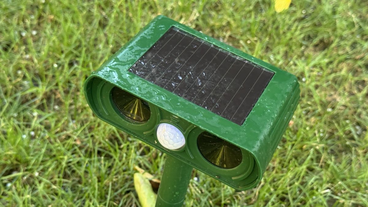 Cat Repeller Ultrasonic Cat Repellent Solar - dispozitiv cu ultrasunete, alimentare solară, cu senzor de mișcare, pentru grădină