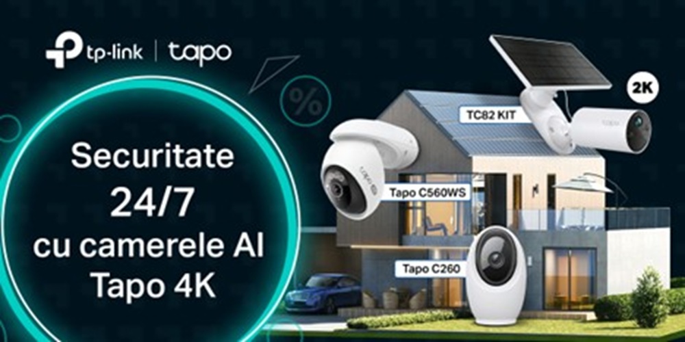 TP-Link anunță reduceri de până la 40% de Black Friday; echipamente Wi-Fi 7 și camere Tapo 4K intră în ofertă