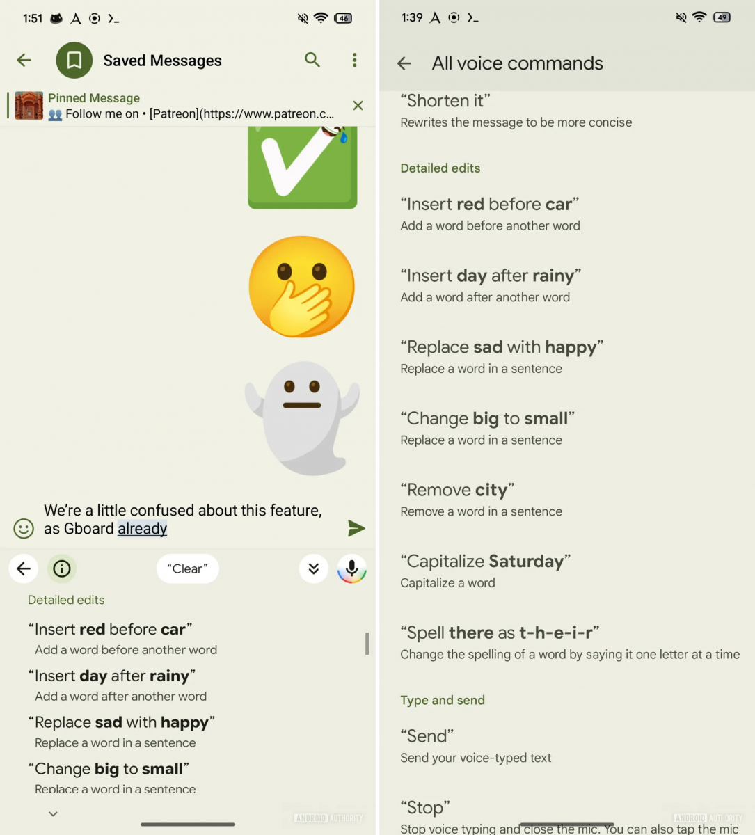Tastatura Gboard de pe Android devine mai utilă cu SmartEdit; Funcția permite ștergerea și rescrierea propozițiilor prin comenzi vocale