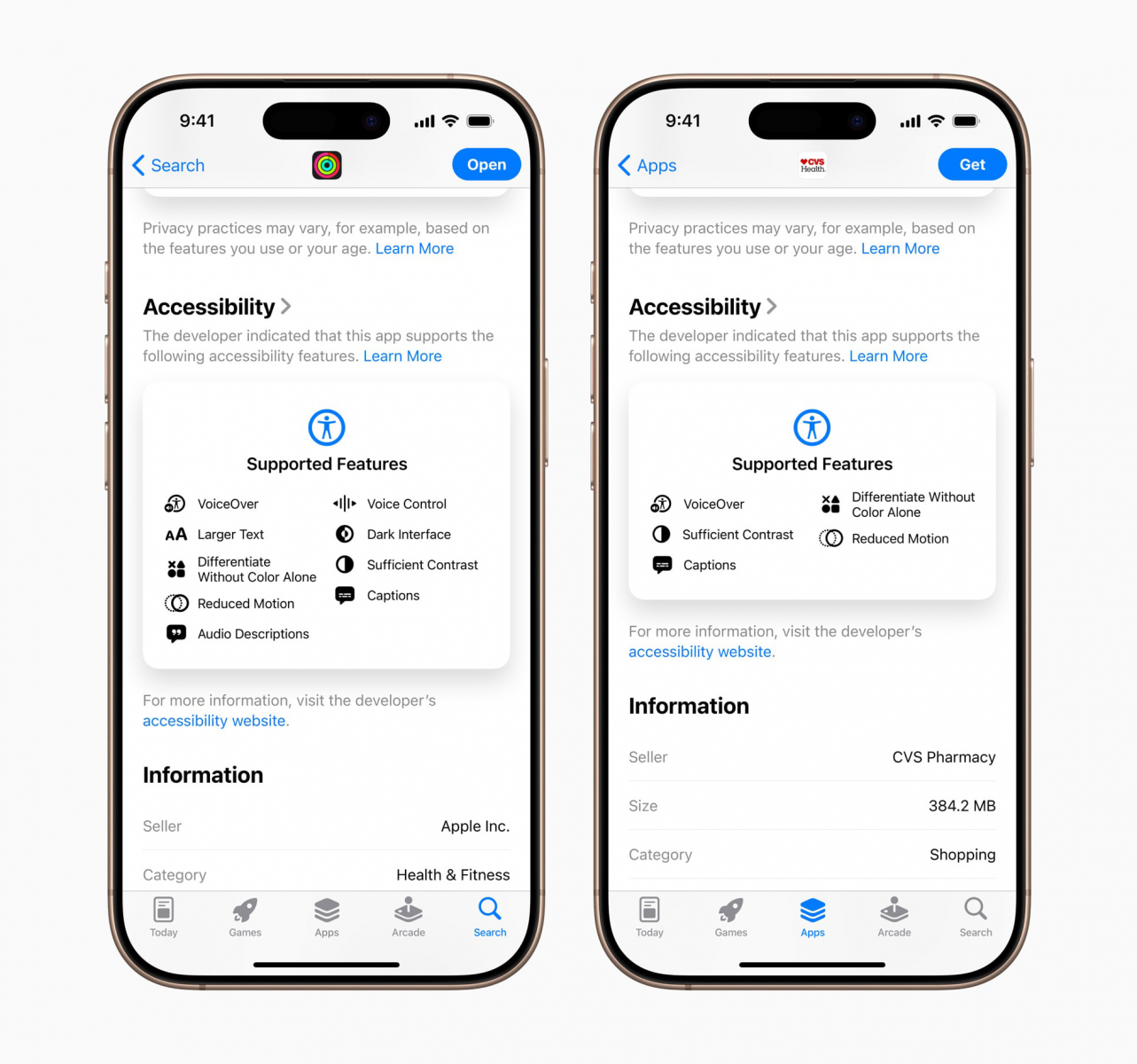 App Store devine mai transparent cu Accessibility Nutrition Labels