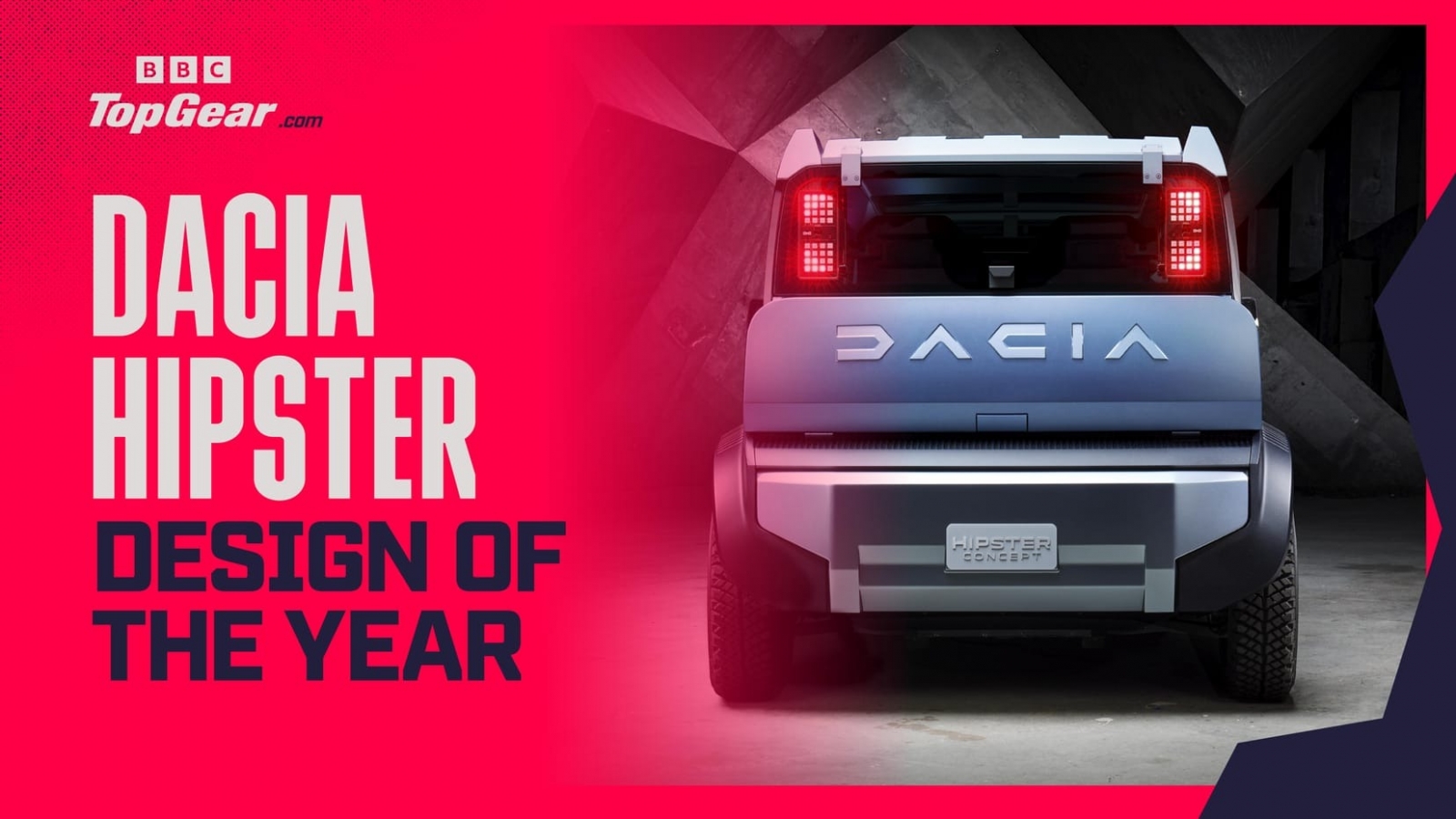 Dacia Hipster câștigă premiul pentru designul anului în cadrul Top Gear Awards 2025; Conceptul a fost numit „cubul cu față veselă”