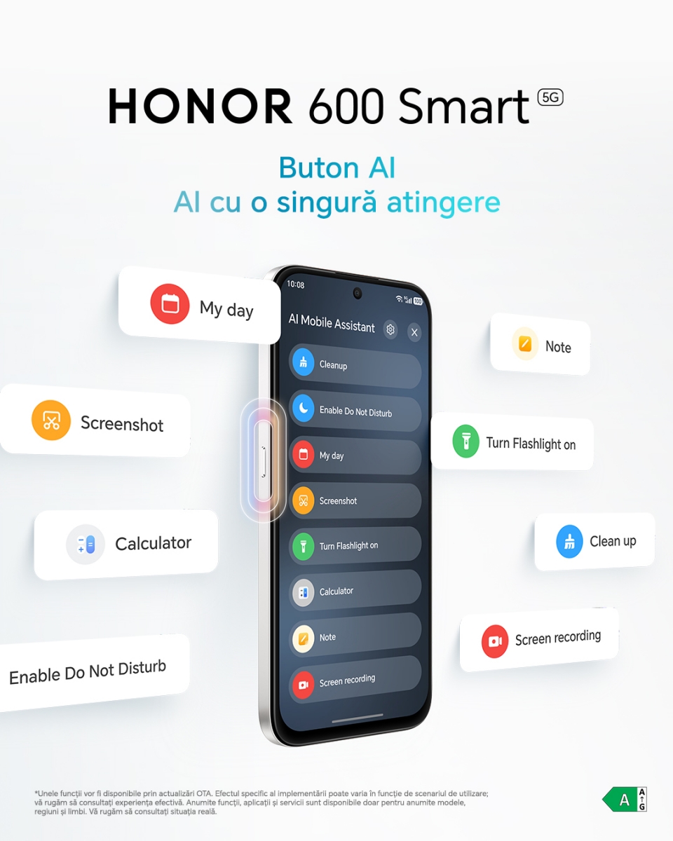 HONOR 600 Smart 5G nu este o lansare nouă, ci un model deja disponibil în România