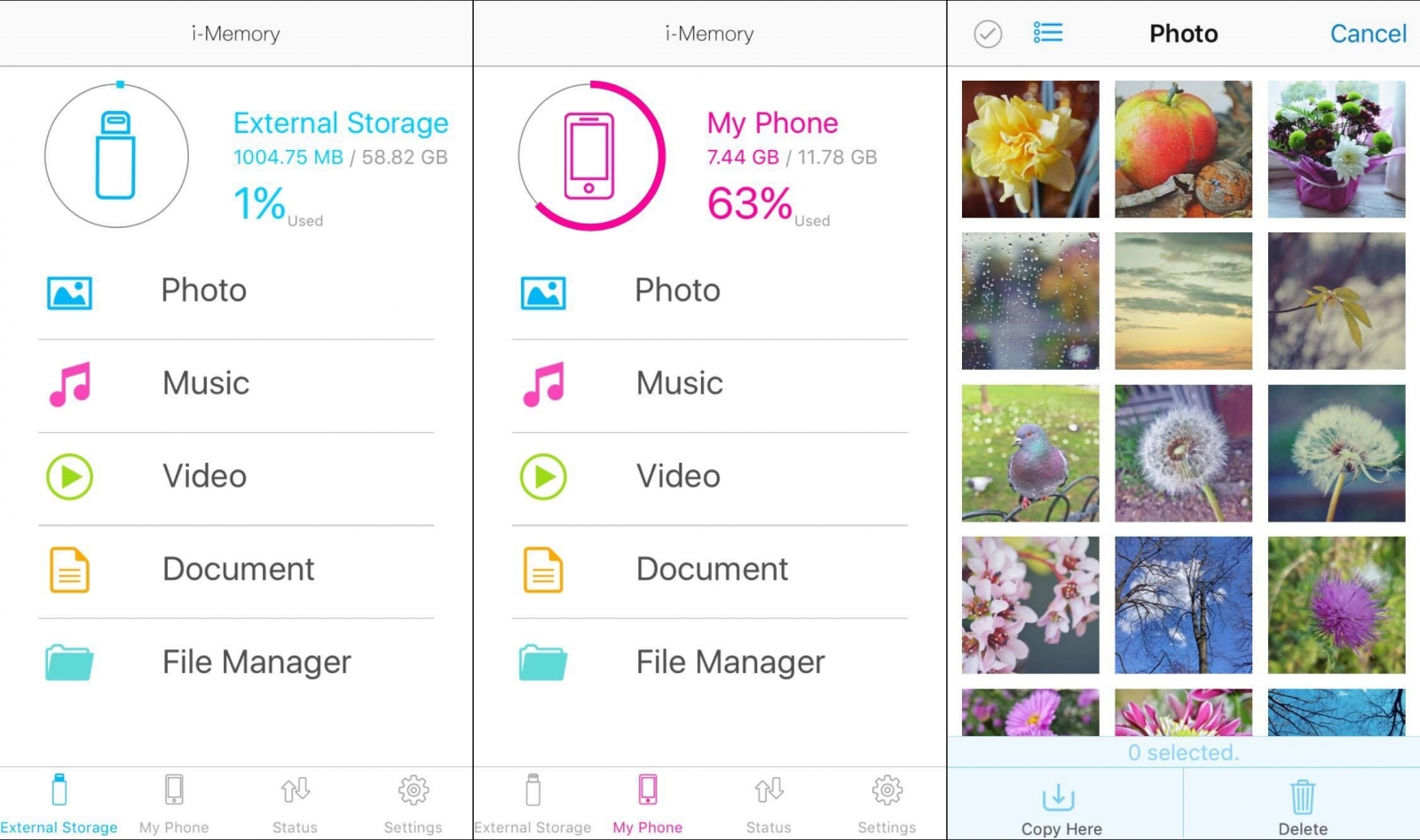 Captura ecran i-Memory