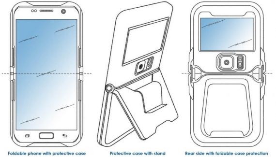Brevet husa telefon pliabil