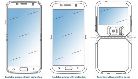 Brevet husa telefon pliabil