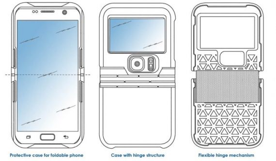 Brevet husa telefon pliabil