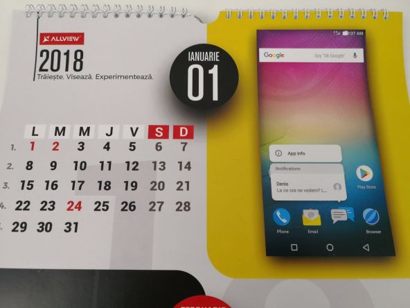 Calendar Allview Ianuarie 2018