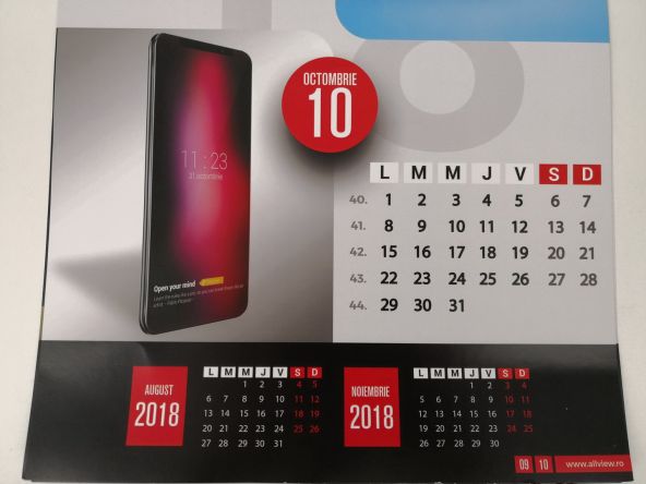 Calendar Allview Octombrie 2018