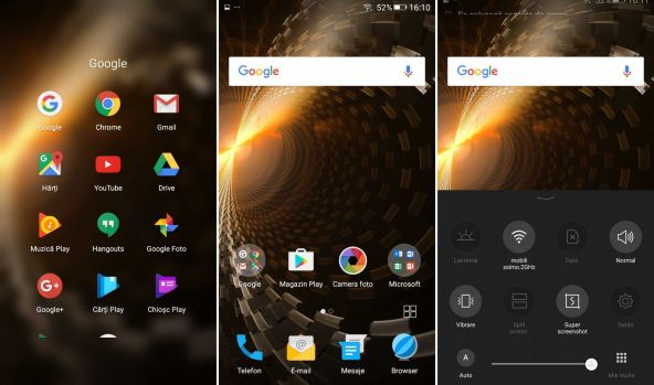 Interfata grafica Allview P9 Energy