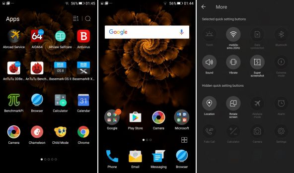 Interfață grafică Allview X3 Soul Style