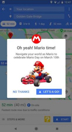 Mario Google Maps