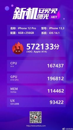 iPhone 12 Pro AnTuTu