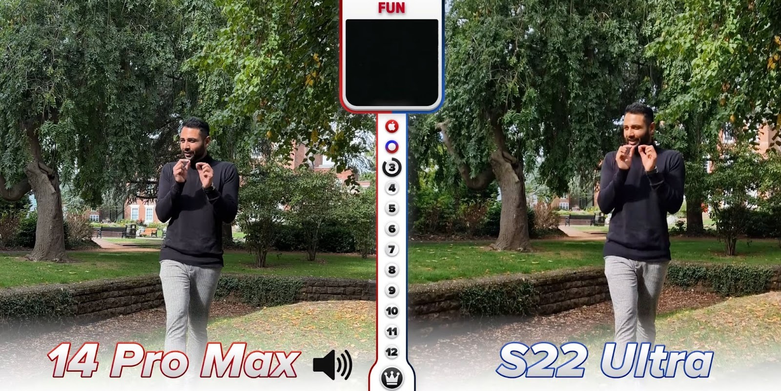 iPhone 14 Pro Max versus Samsung Galaxy S22 Ultra în testul camerelor; Cine  câştigă? (Video)