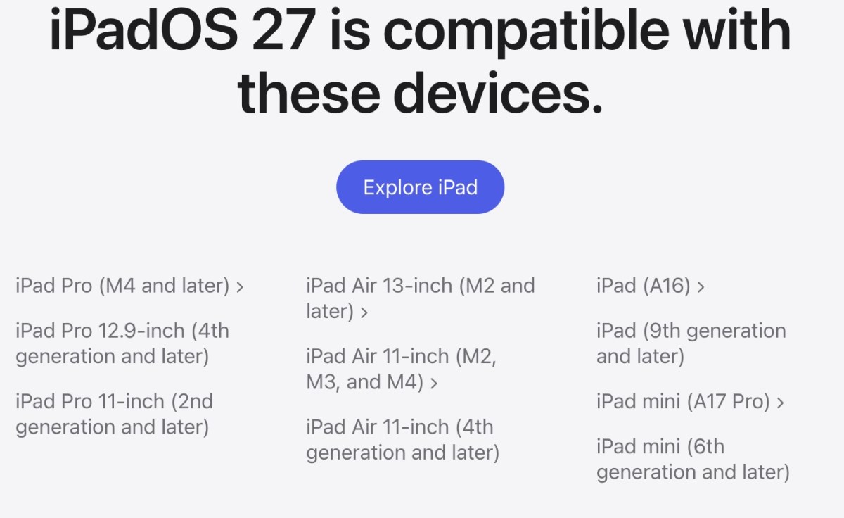 iPadOS 27