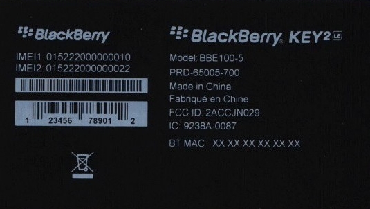 BB KEY2 LE