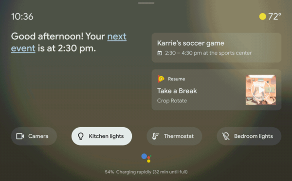 Google Assistant Ambient Display