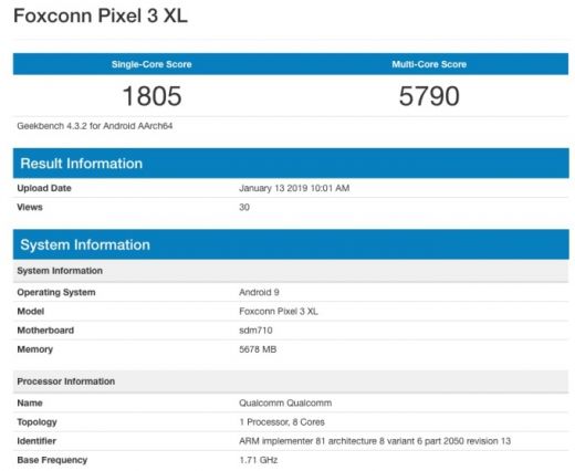 Google Pixel 3 Lite XL
