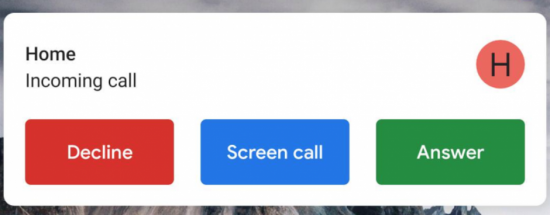 Google Call Screen