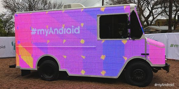 Google a creat şi un camion taguit cu #myAndroid