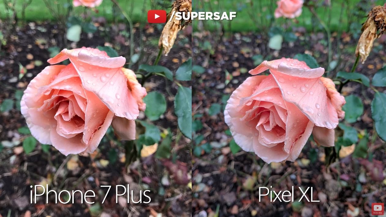Mostra foto Google Pixel XL - iPhone 7 Plus