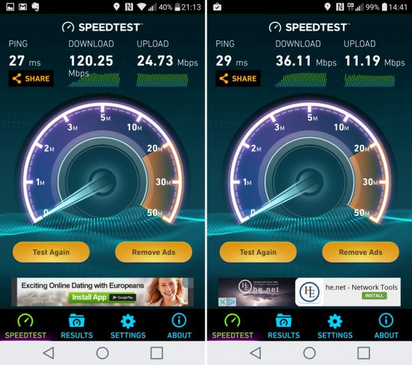 Speedtest LG G5