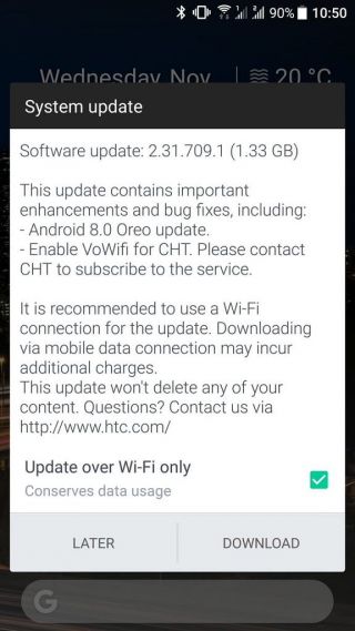 HTC U11 a început să primească actualizarea la Android 8.0 Oreo, avem confirmări din Taiwan
