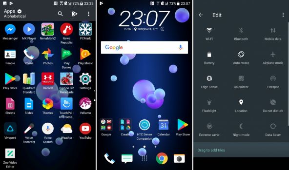 Interfață grafică HTC U11