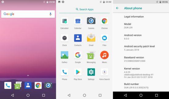 Huawei Honor 8 Pro AOSP Oreo