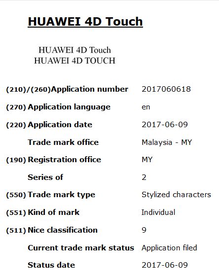 Huawei 4D Touc