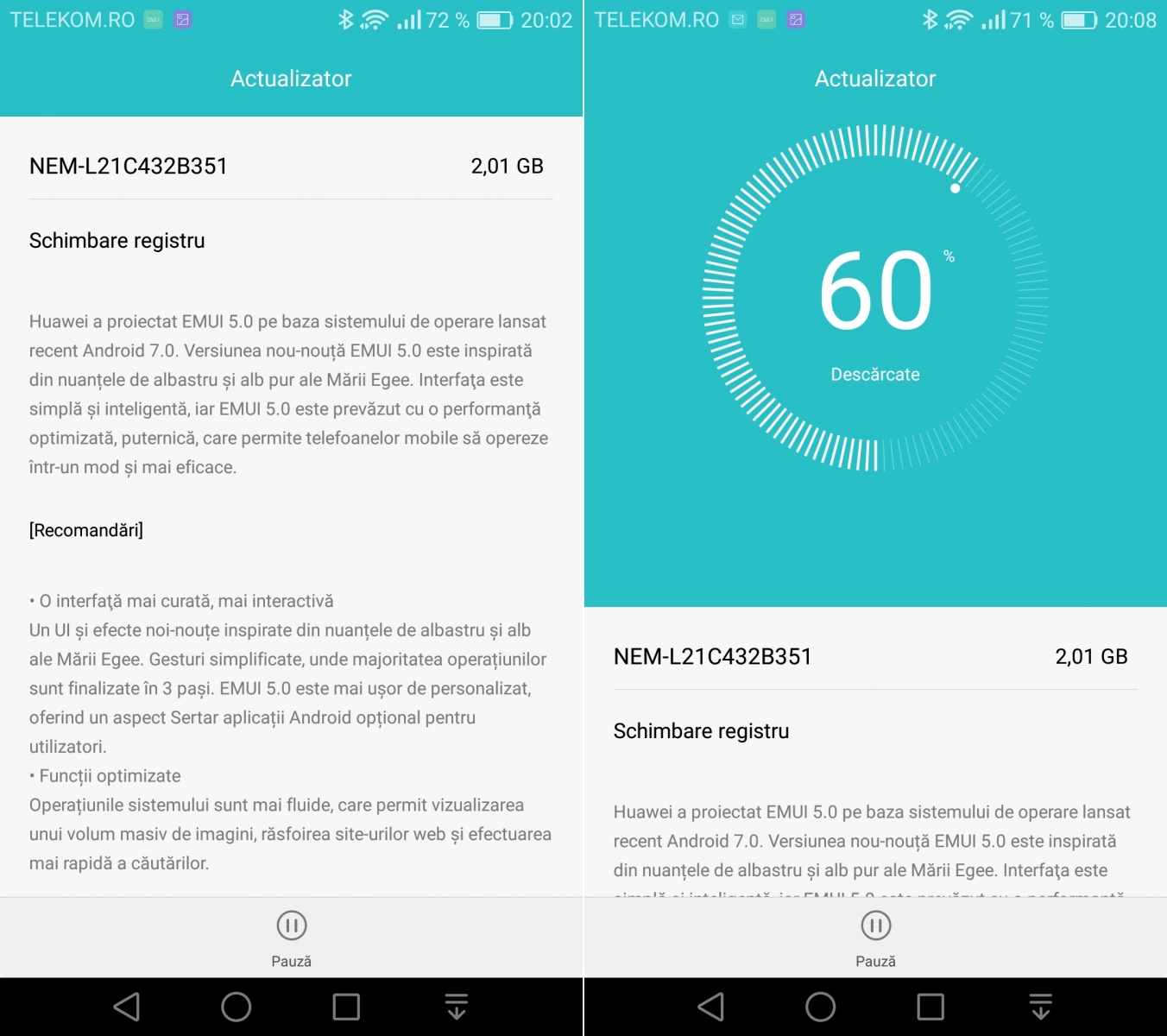 Huawei Honor 7 Lite Android update