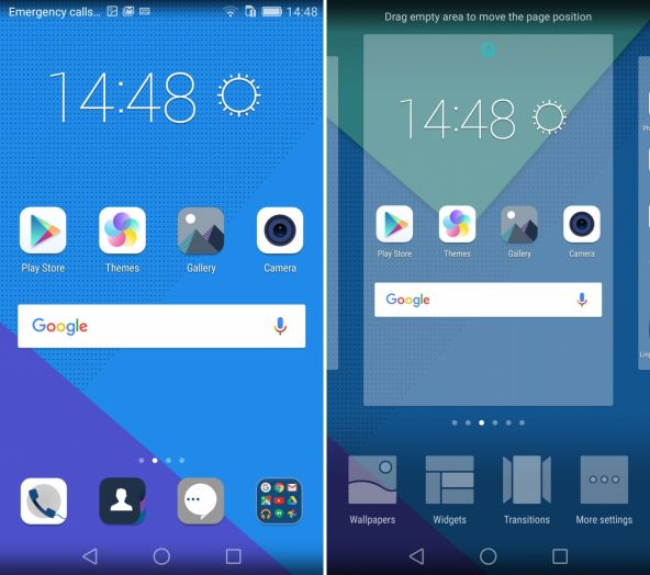 Caprura de ecran UI Honor 7