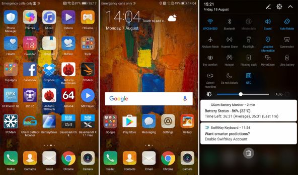 Interfata grafica Huawei Mate 9 PRO