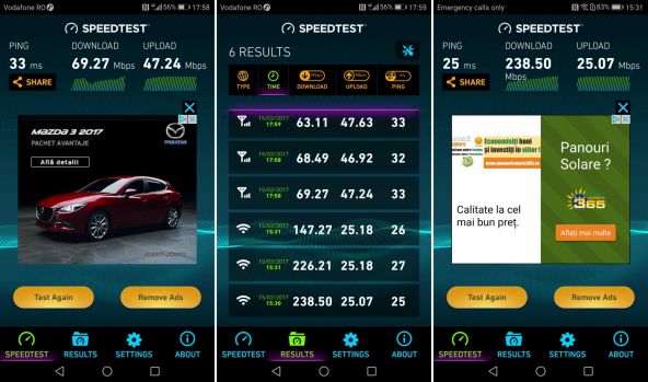 Speedtest Huawei Mate 9