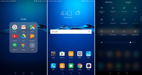 Interfata grafica Huawei MediaPad M3