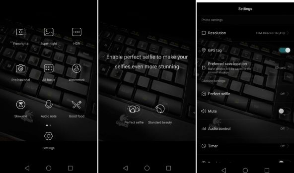 Interfață cameră Huawei Nova