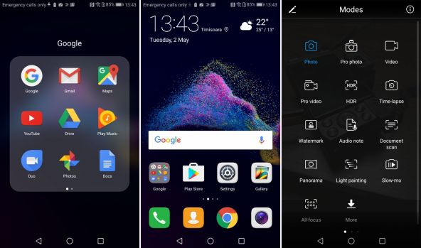 Interfață grafică Huawei P9 Lite (2017)