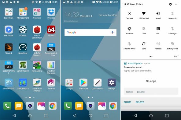 Interfata grafica LG Q6
