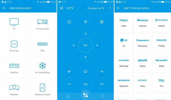LeEco Le Max 2, aplicatia telecomanda