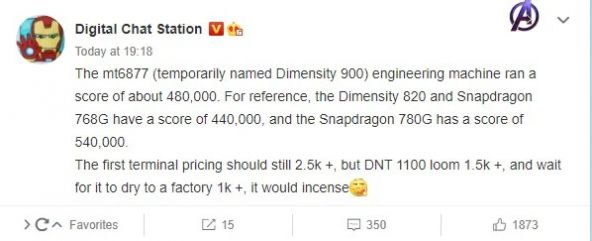 MediaTek Dimensity 900