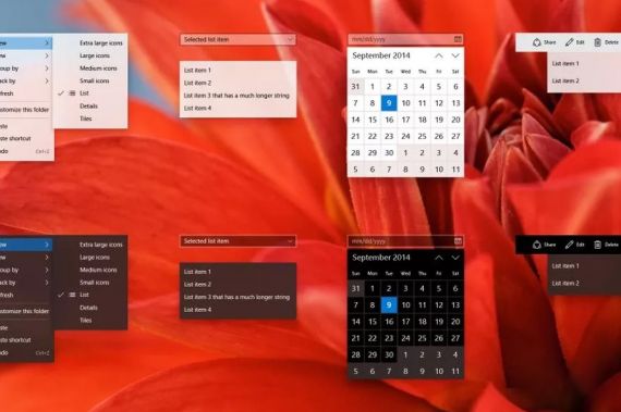Windows 10 Fluent Design