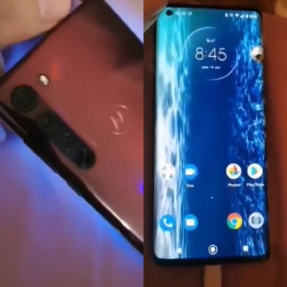 Motorola Edge+ scapă pe internet într-u prim și scurt video hands-on, în care îi putem vedea partea frontală și spatele