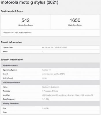 Motorola Moto G Stylus 2021